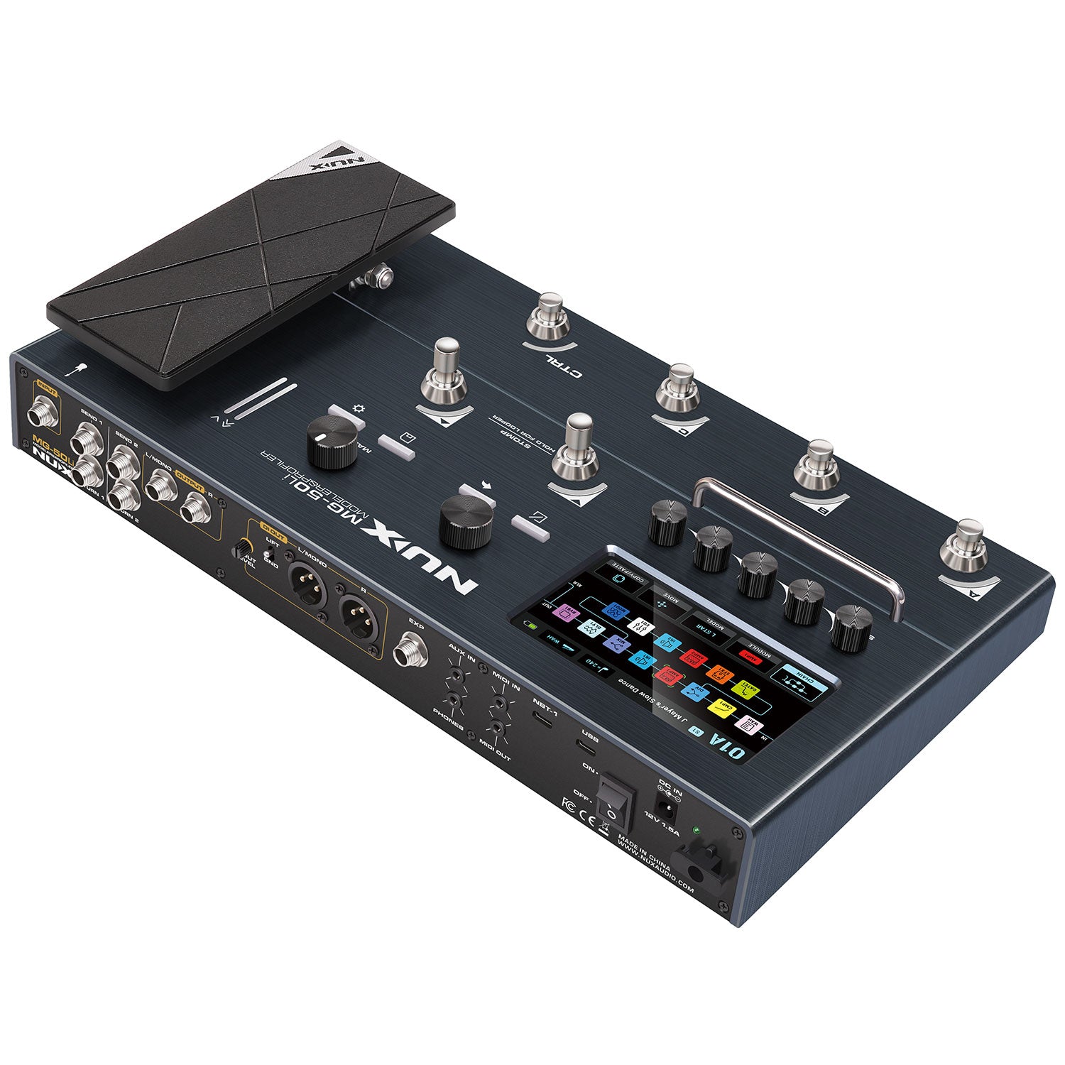 NU-X MG-50li Guitar Multi-FX Dark Blue - view 2