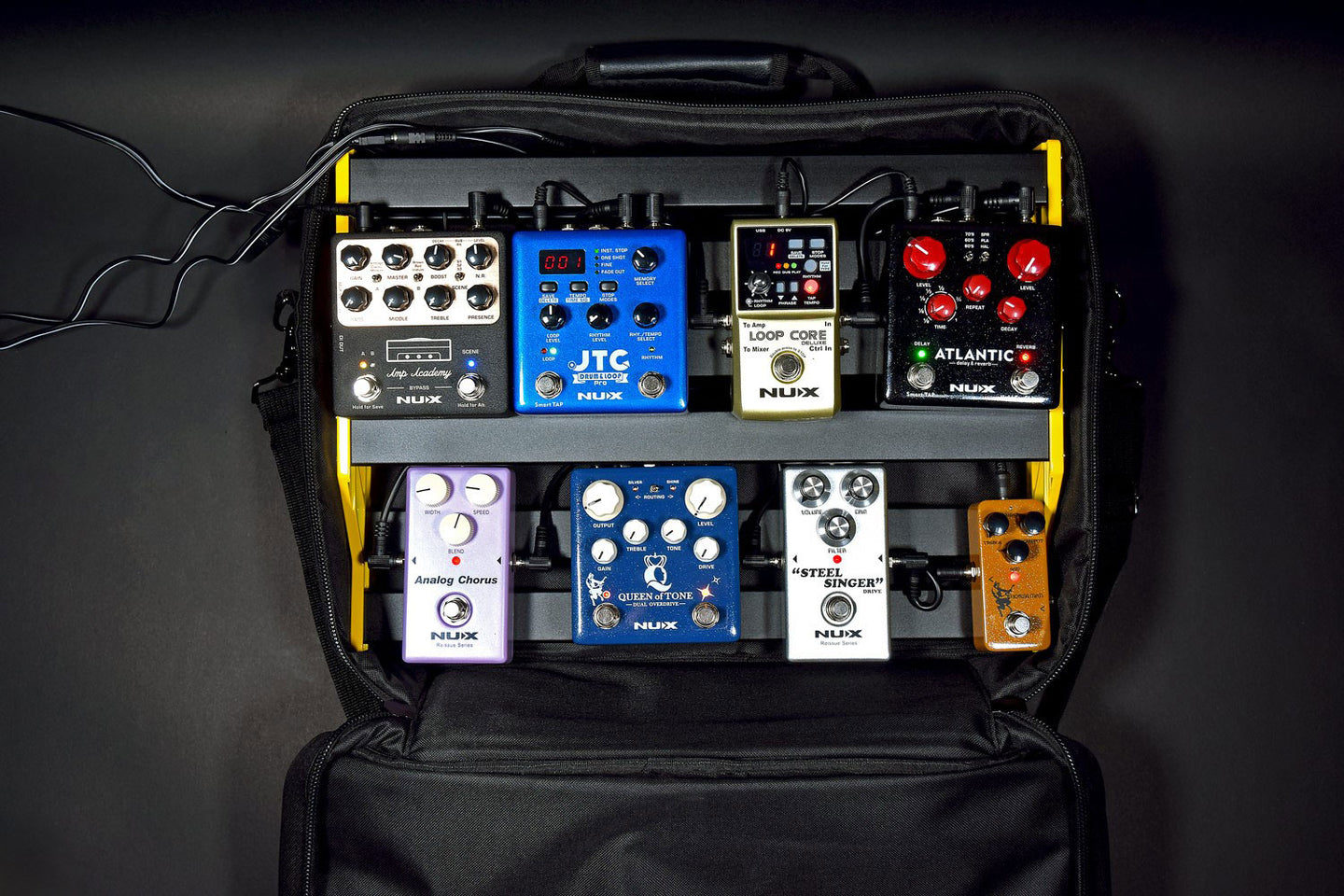 NU-X Medium Bumblebee Pedalboard + Bag + Accessories - view 10