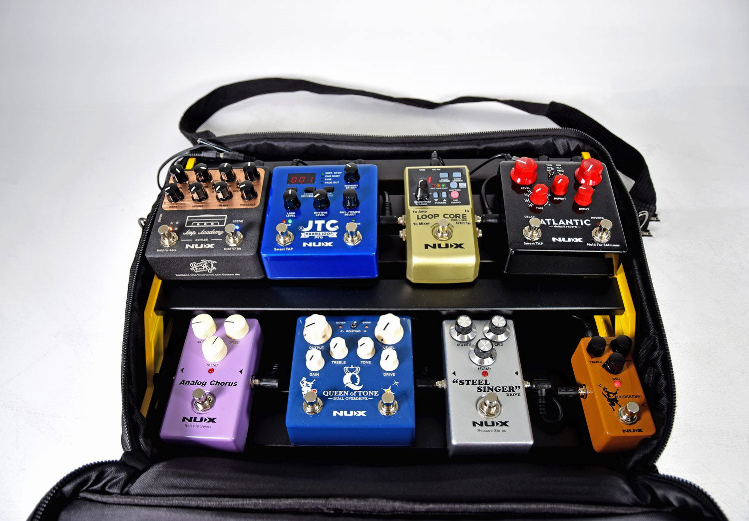 NU-X Medium Bumblebee Pedalboard + Bag + Accessories - view 5