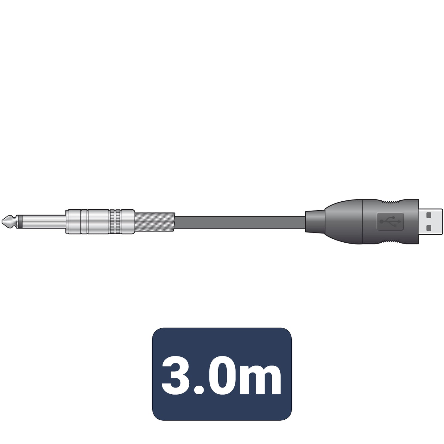 Citronic Mono 6.3mm Jack to USB converter lead - view 3