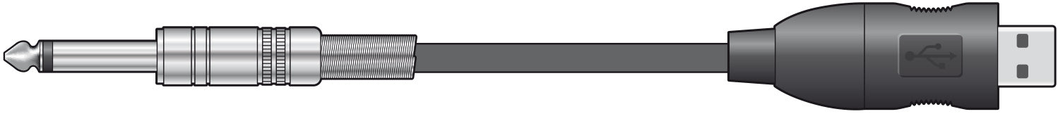 Citronic Mono 6.3mm Jack to USB converter lead - view 2