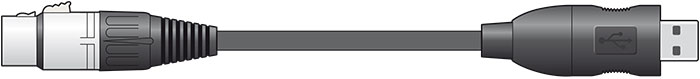 Citronic XLRF to USB converter lead - view 3