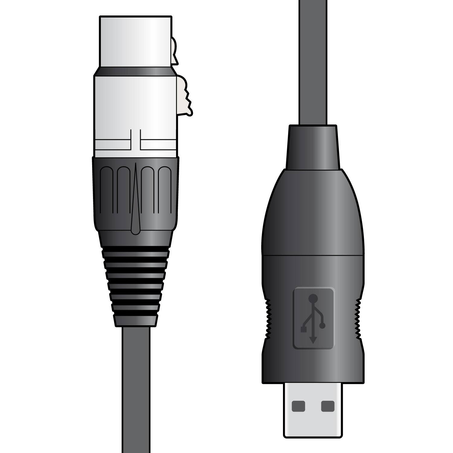 Citronic XLRF to USB converter lead