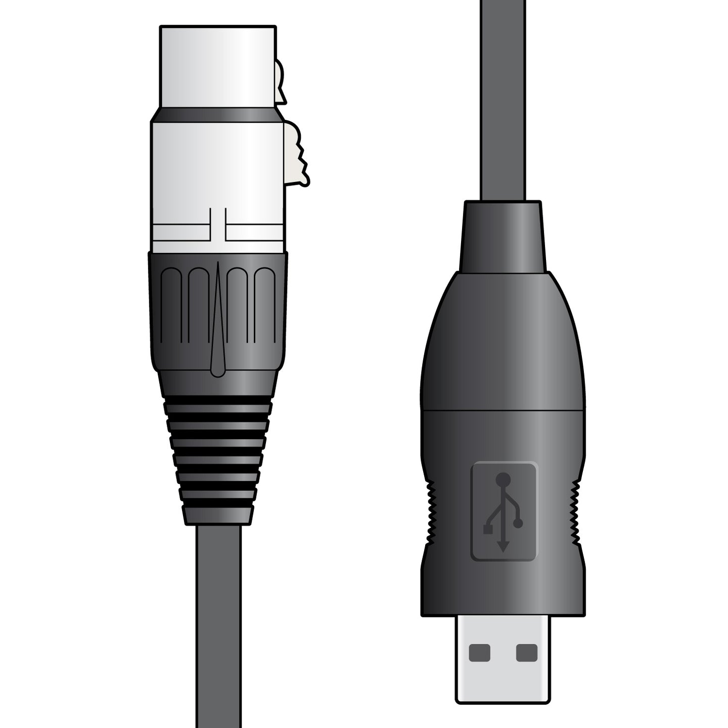 Citronic XLRF to USB converter lead