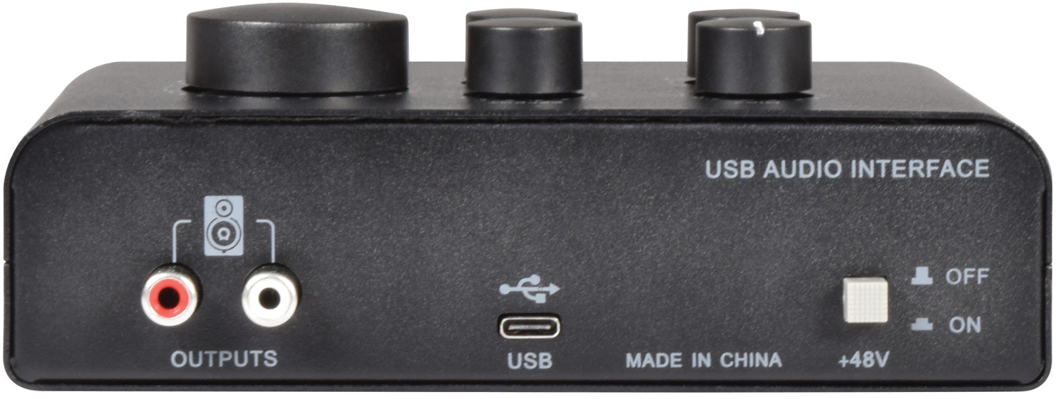 Citronic USB Audio Interface - 2 Microphone + 1 Instrument - view 2