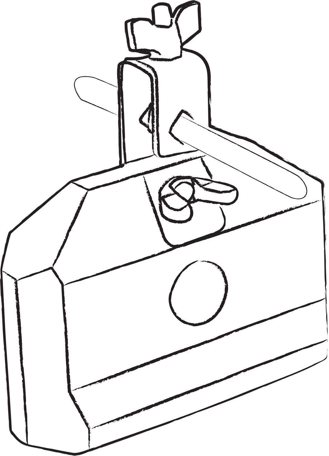 Chord Plastic Block Low (Red) - view 3