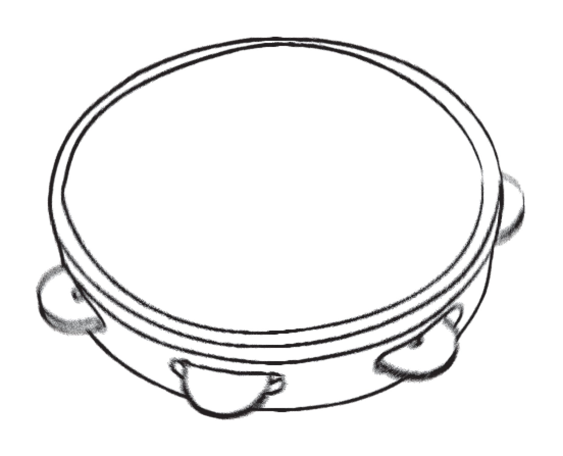 Chord Headed Tambourine 20cm (8") - view 3