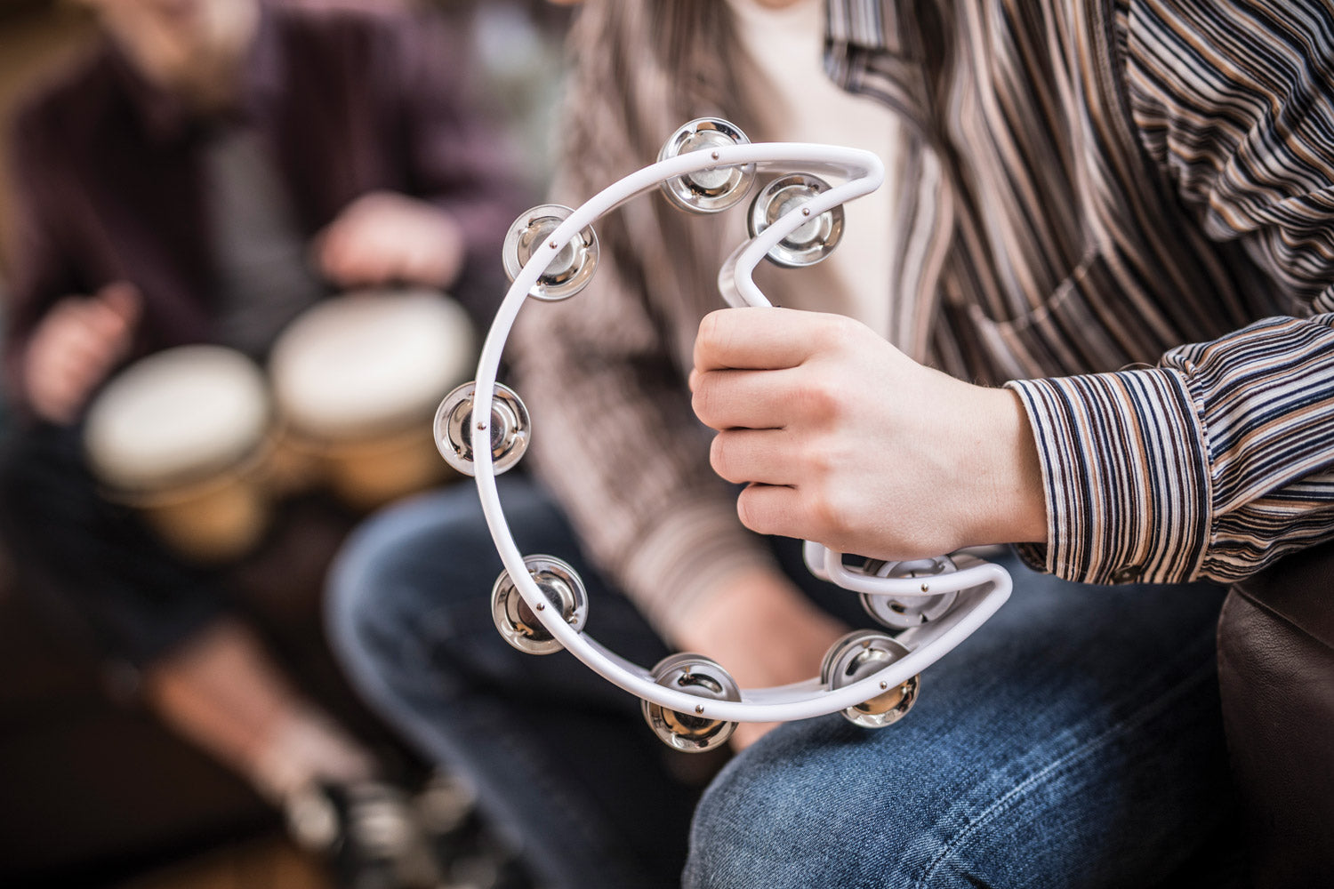 Chord Tambourine - Single D white - view 13