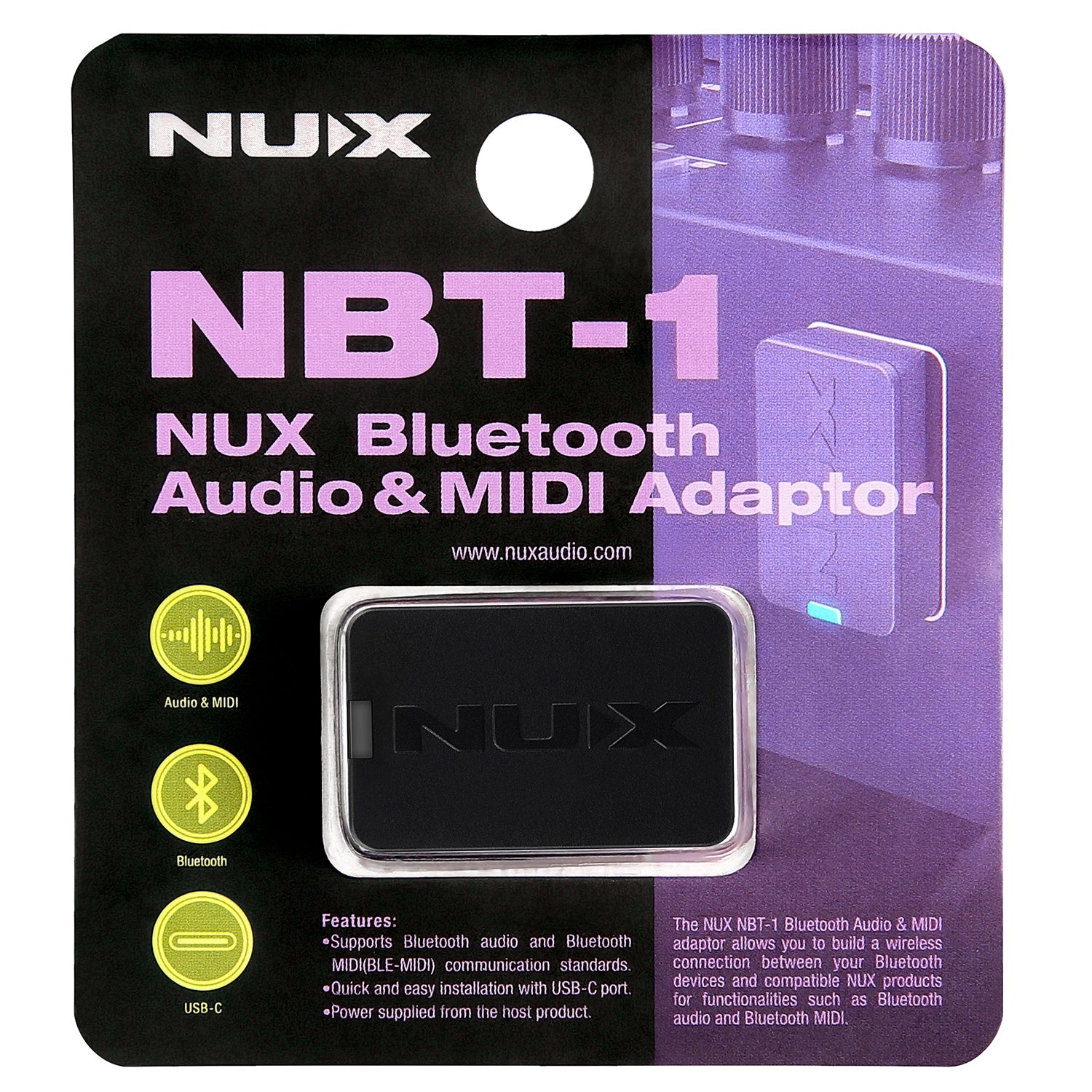 NU-X NBT-1 Nux Bluetooth Audio&MIDI - view 2