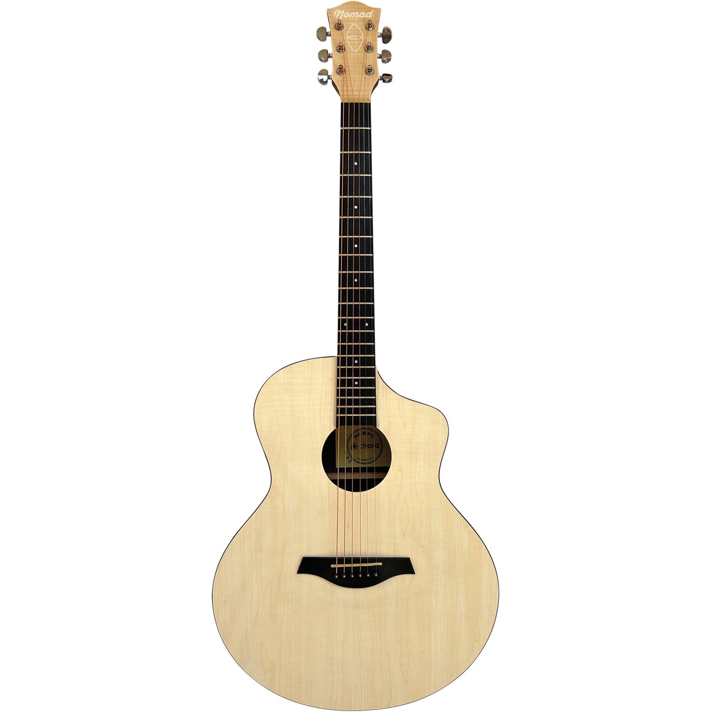 Chord Nomad Electro-Acoustic Guitar White Quilted Maple