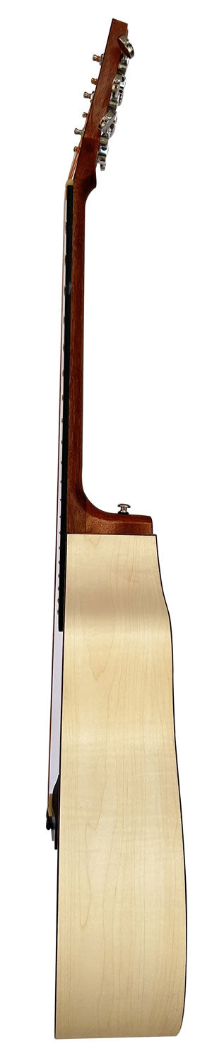 Chord Nomad Electro-Acoustic Guitar White Quilted Maple - view 27