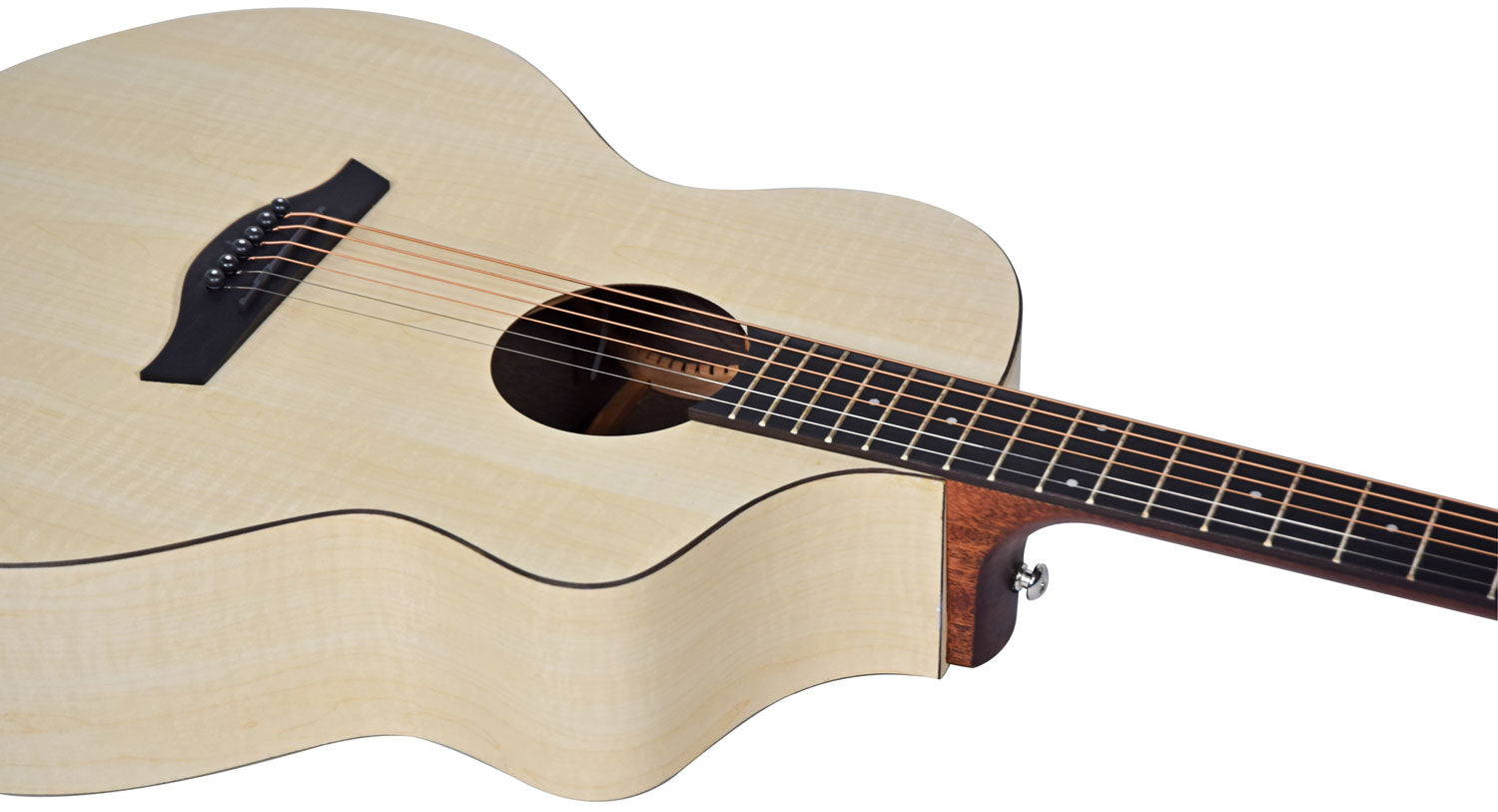 Chord Nomad Electro-Acoustic Guitar White Quilted Maple - view 21