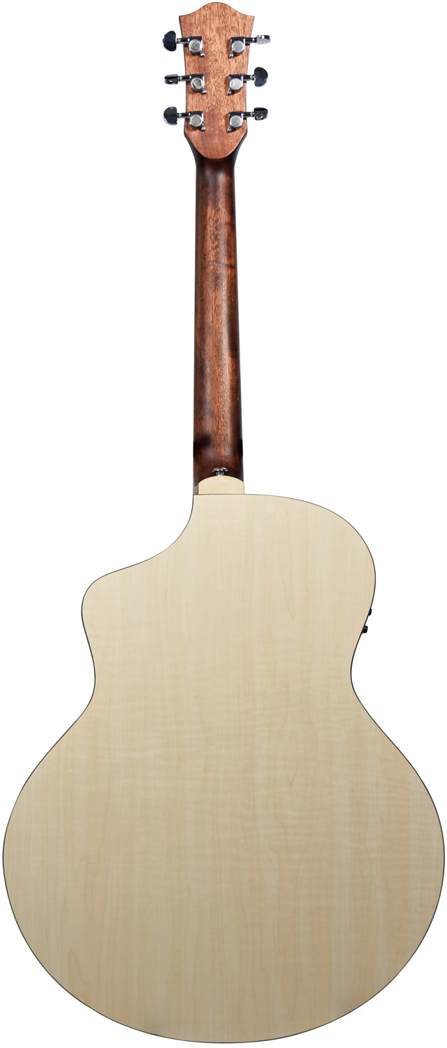 Chord Nomad Electro-Acoustic Guitar White Quilted Maple - view 4