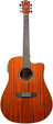 Chord Sundown Electro-Acoustic Western Guitar - Dark Zebrano