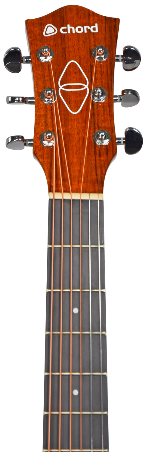 Chord Sundown Electro-Acoustic Western Guitar - Dark Zebrano - view 6