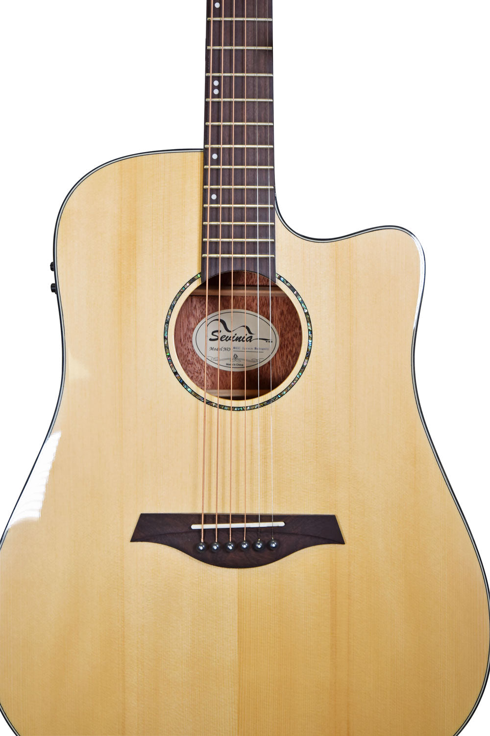 Sevinia Sevinia W41C Solid Spruce Top with Mahogany Back & Sides - view 11