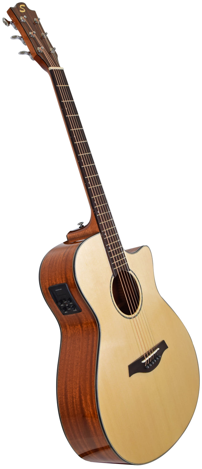 Sevinia Sevinia GA41C Solid Spruce Top with Mahogany Back & Sides - view 2