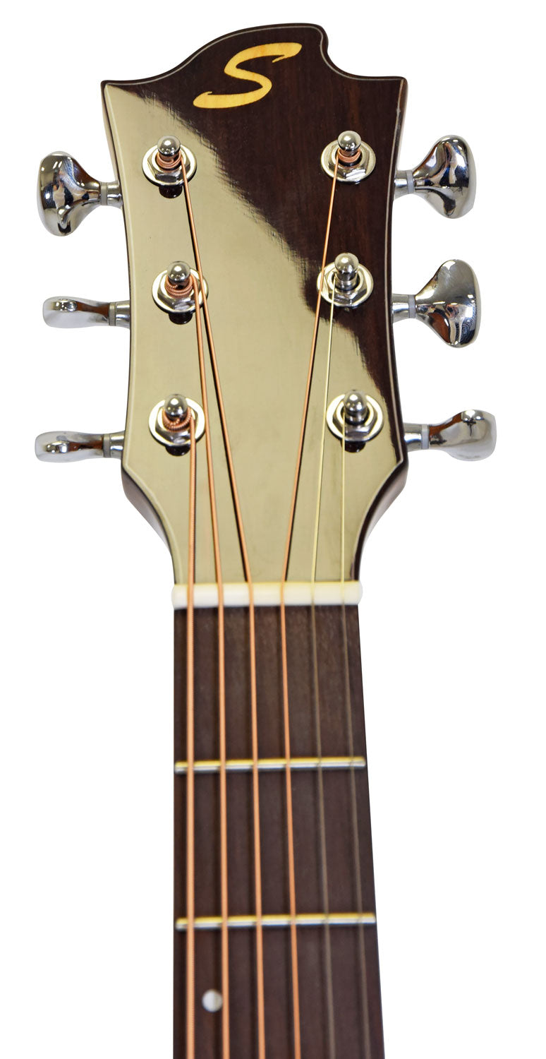 Sevinia Sevinia W41C Solid Cedar Top with Rosewood Back & Sides - view 11