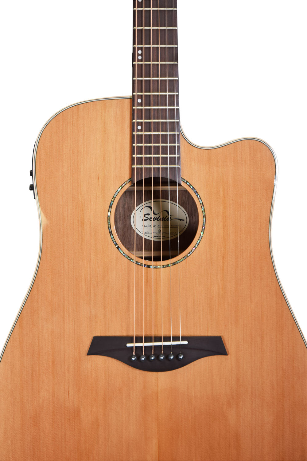 Sevinia Sevinia W41C Solid Cedar Top with Rosewood Back & Sides - view 4