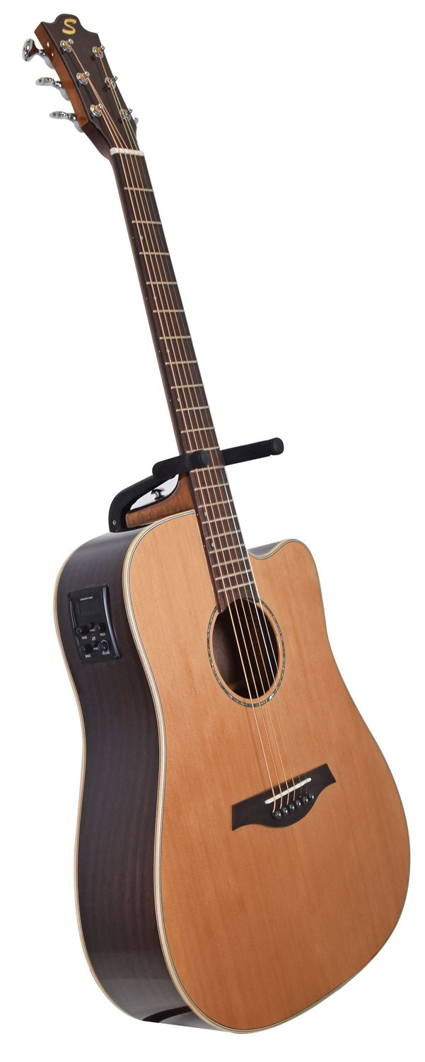 Sevinia Sevinia W41C Solid Cedar Top with Rosewood Back & Sides - view 6