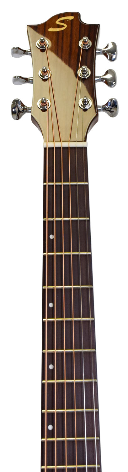 Sevinia Sevinia GA41C Solid Cedar Top with Rosewood Back & Sides - view 16