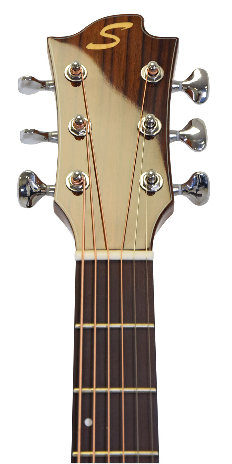 Sevinia Sevinia GA41C Solid Cedar Top with Rosewood Back & Sides - view 18