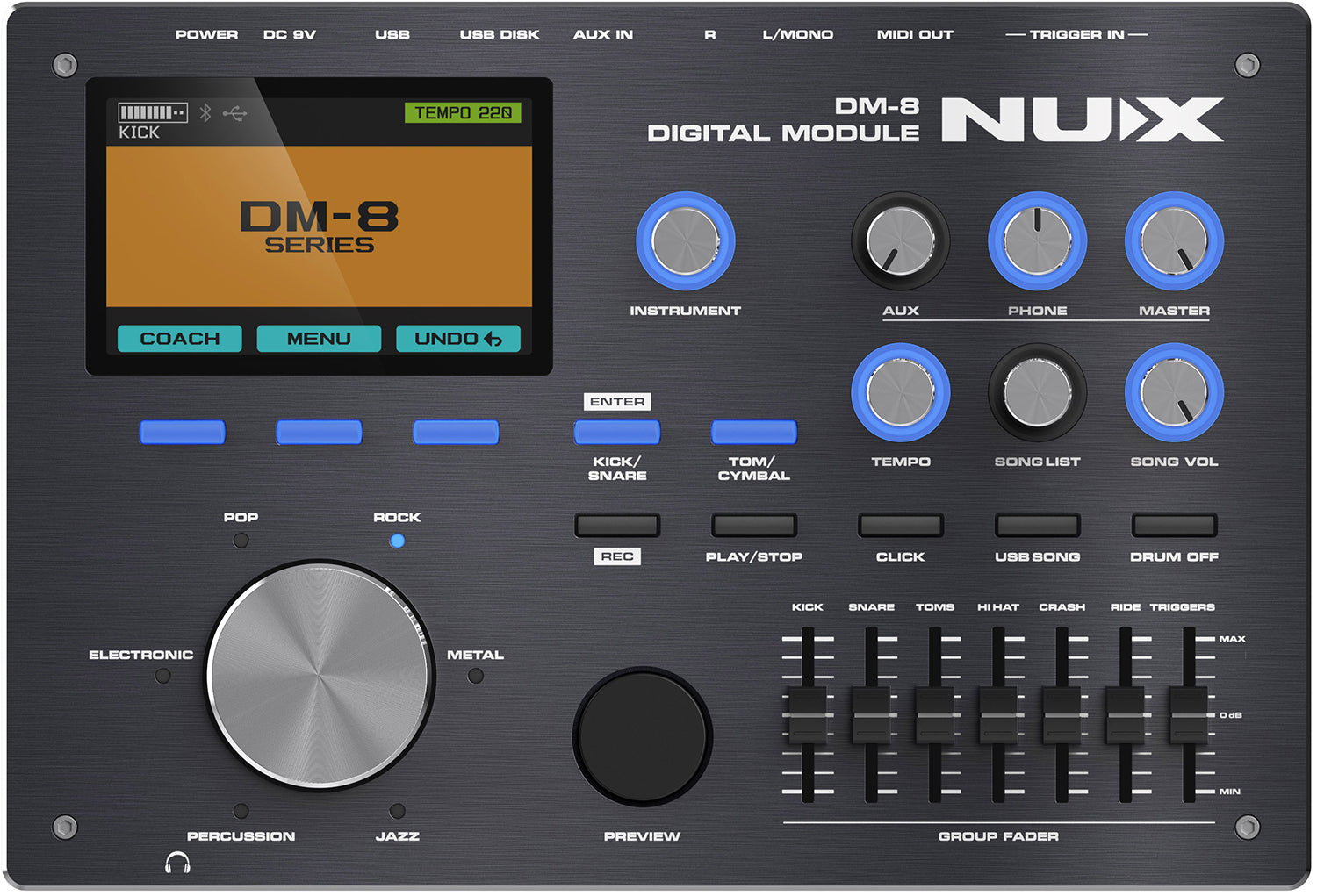 NU-X DM-8 Digital Drum Kit - view 15