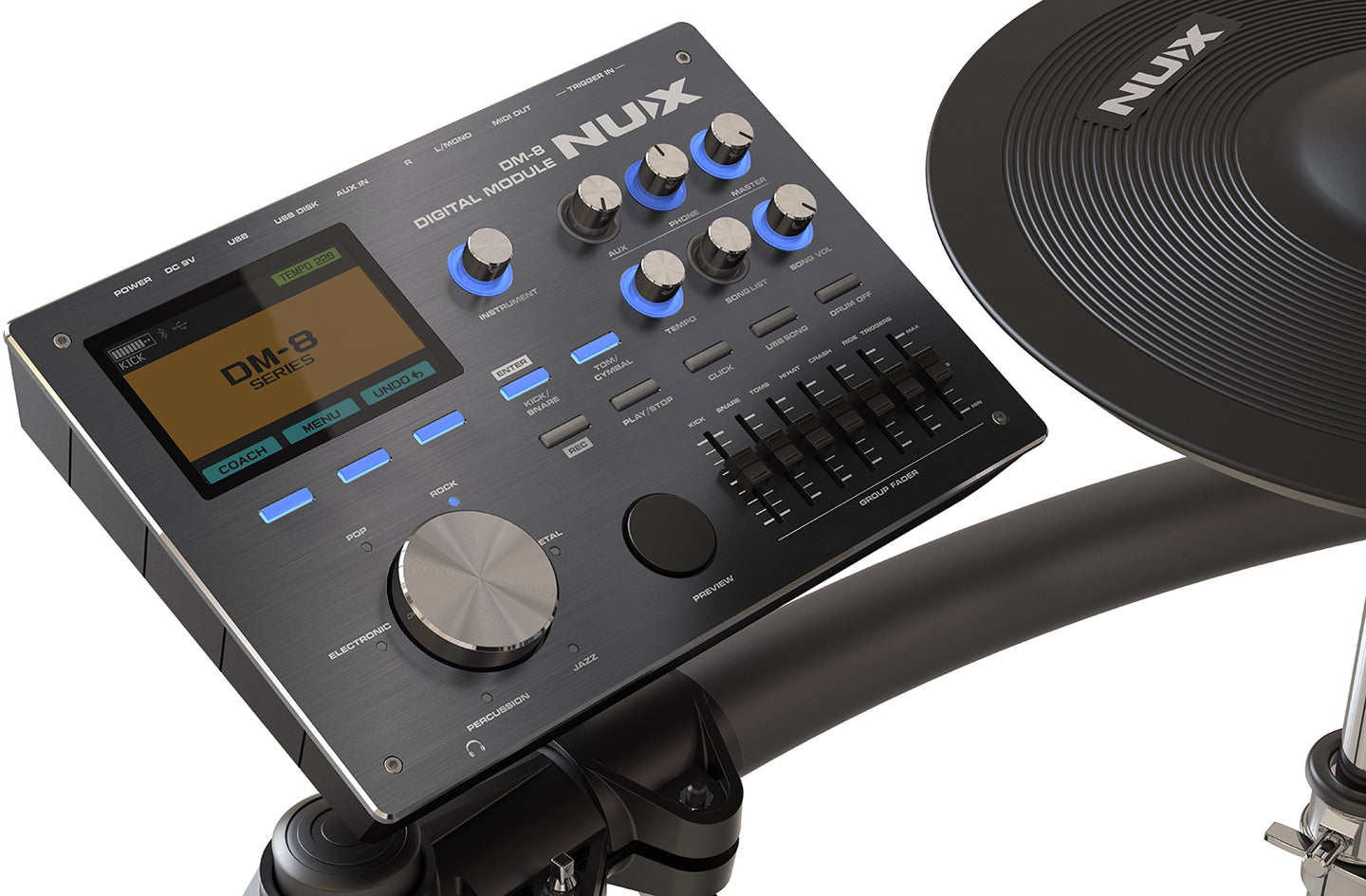 NU-X DM-8 Digital Drum Kit - view 5