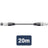 QTX DMX lighting lead, 3-pin XLR plug to 3-pin XLR socket - 20.0m - view 3