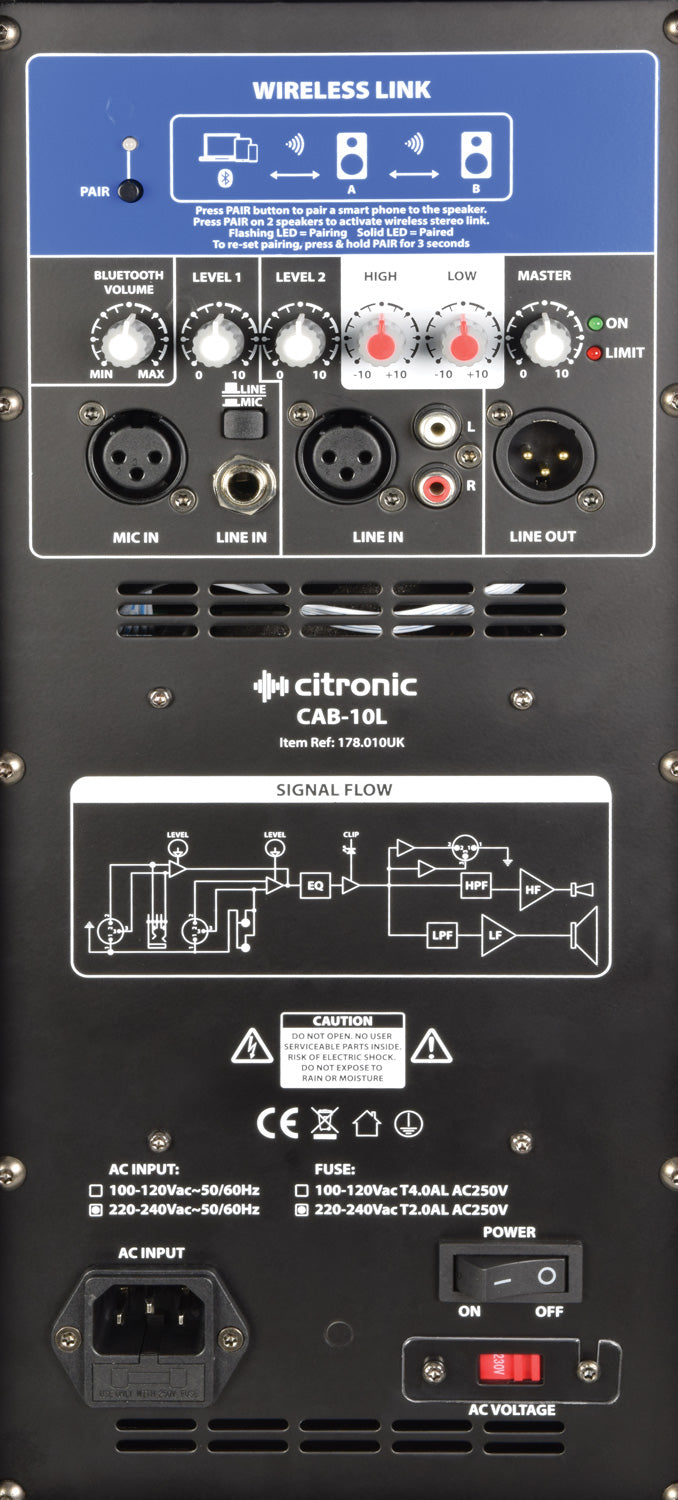 Citronic CAB-10L BT Link Speaker 220W - view 10