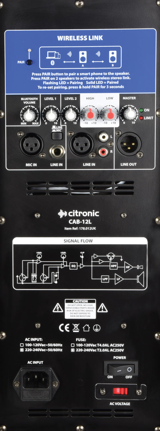 Citronic CAB-12L BT Link Speaker 300W - view 8