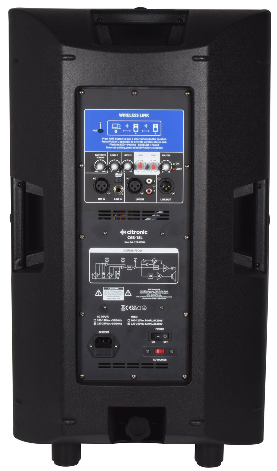 Citronic CAB-15L BT Link Speaker 350W - view 6