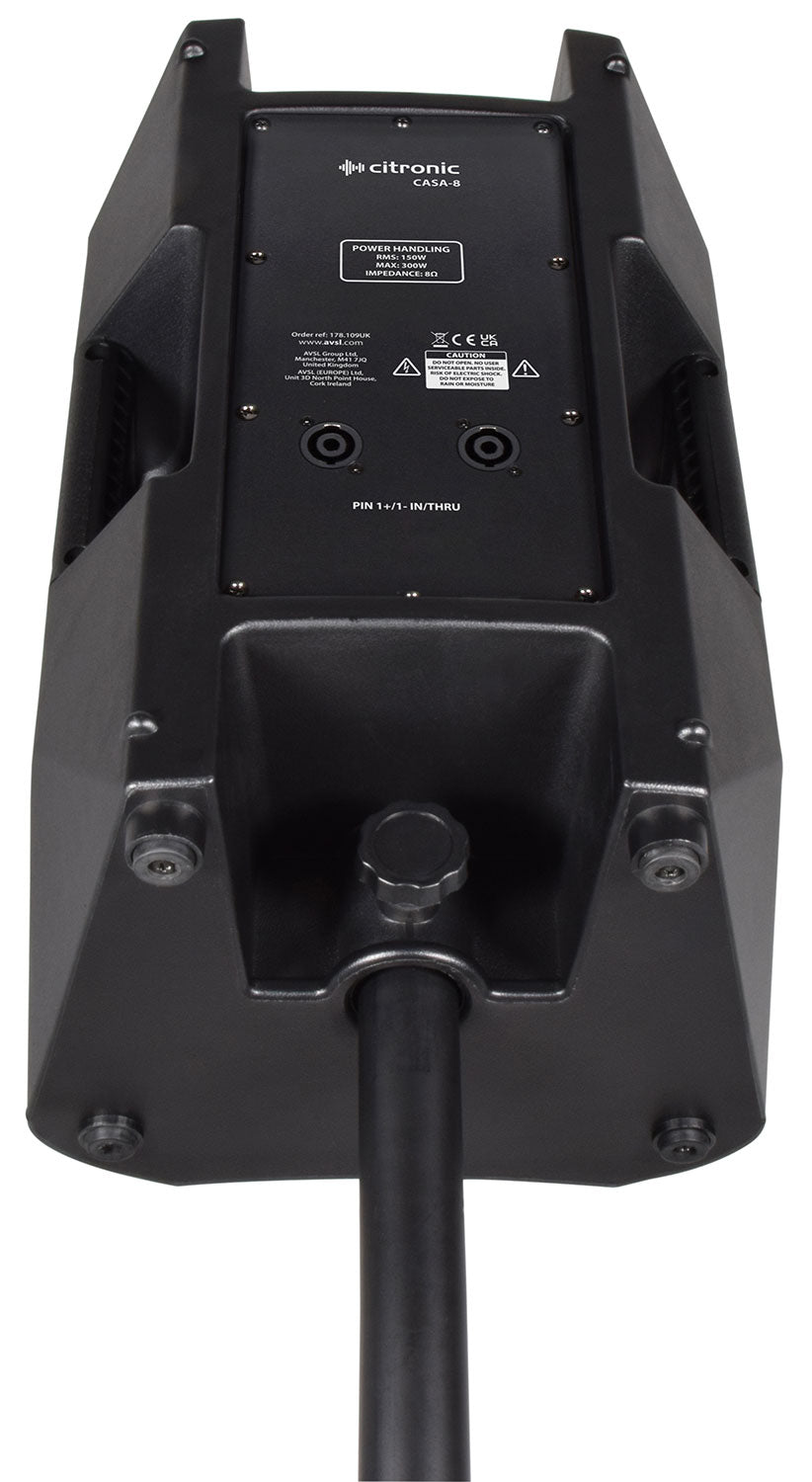 Citronic CASA-8 Passive 8" Full Range PA Cabinet 150Wrms - view 6