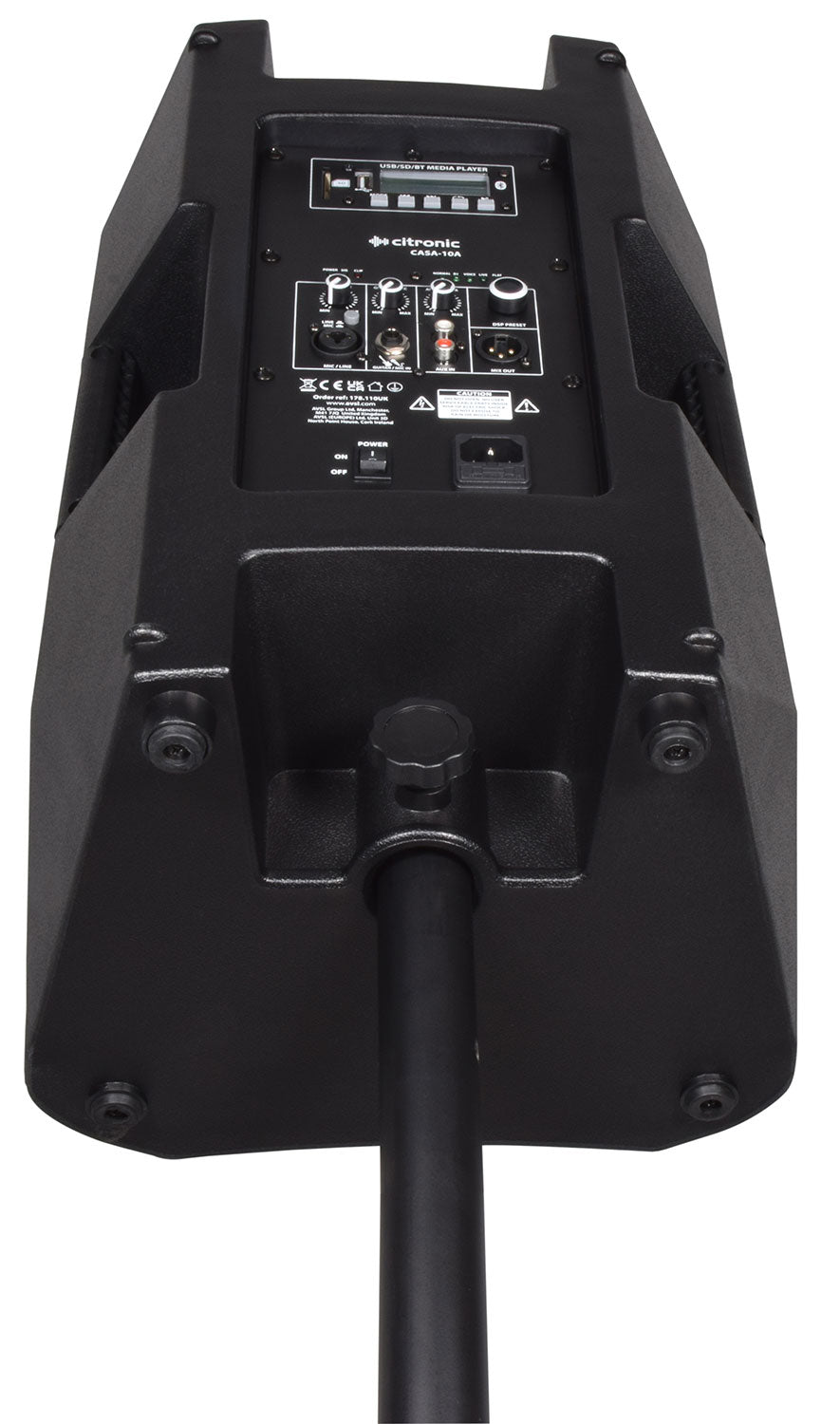 Citronic CASA-10A Active Cab 10" 220W RMS + USB/SD/BT - view 7