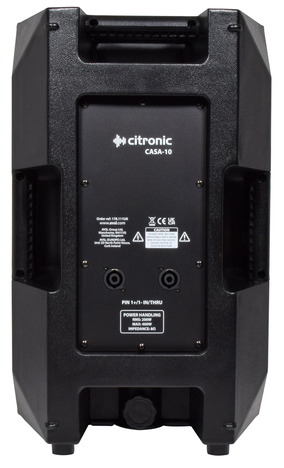Citronic CASA-10 Passive 10" Full Range PA Cabinet 200Wrms - view 4