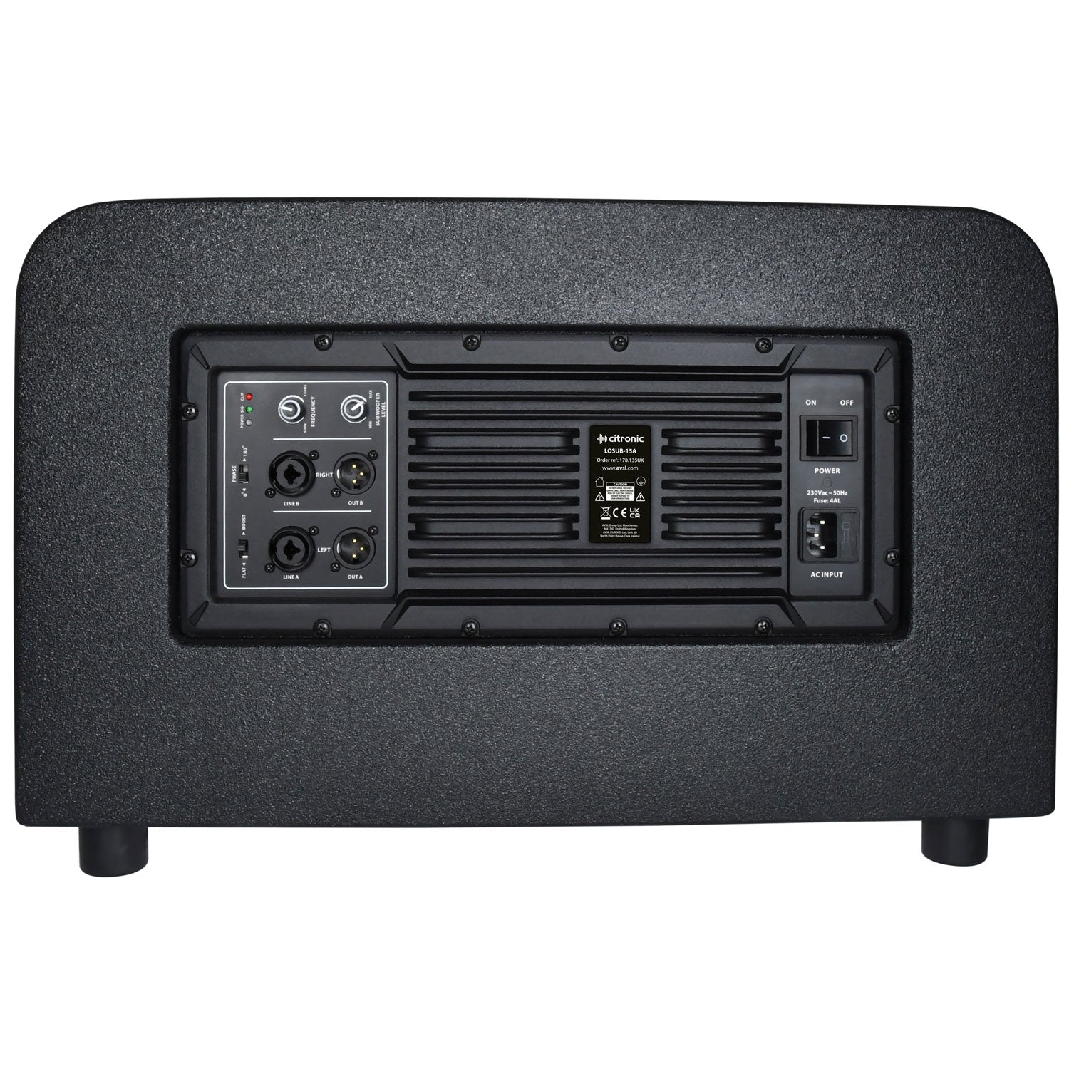 Citronic LOSUB-15A Low Profile Active Subwoofer 600W - view 6
