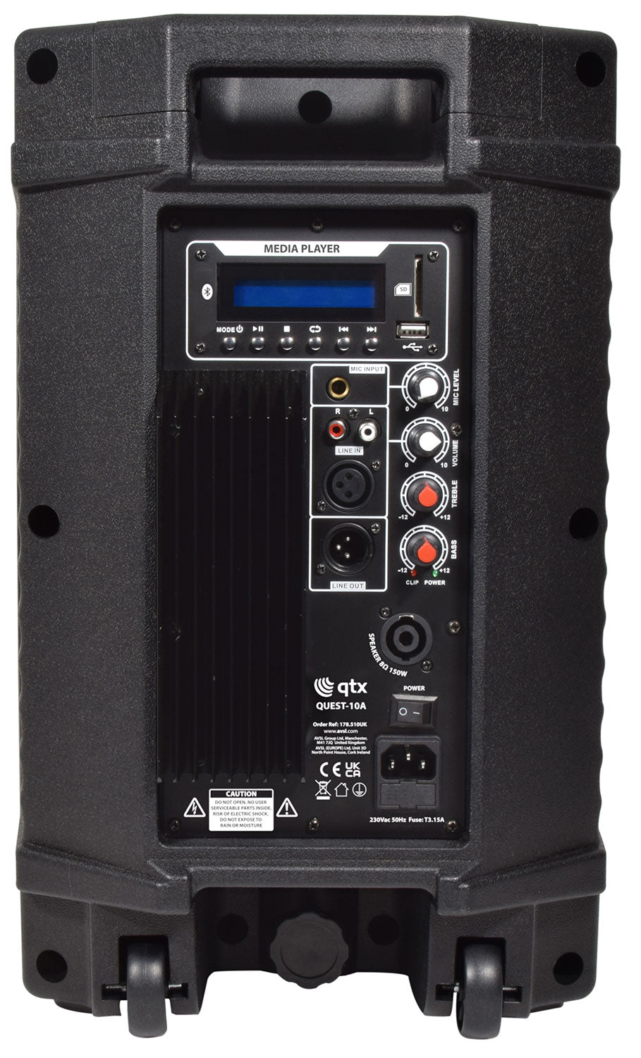 QTX QUEST-10A Active PA Cabinet 600W peak - view 4