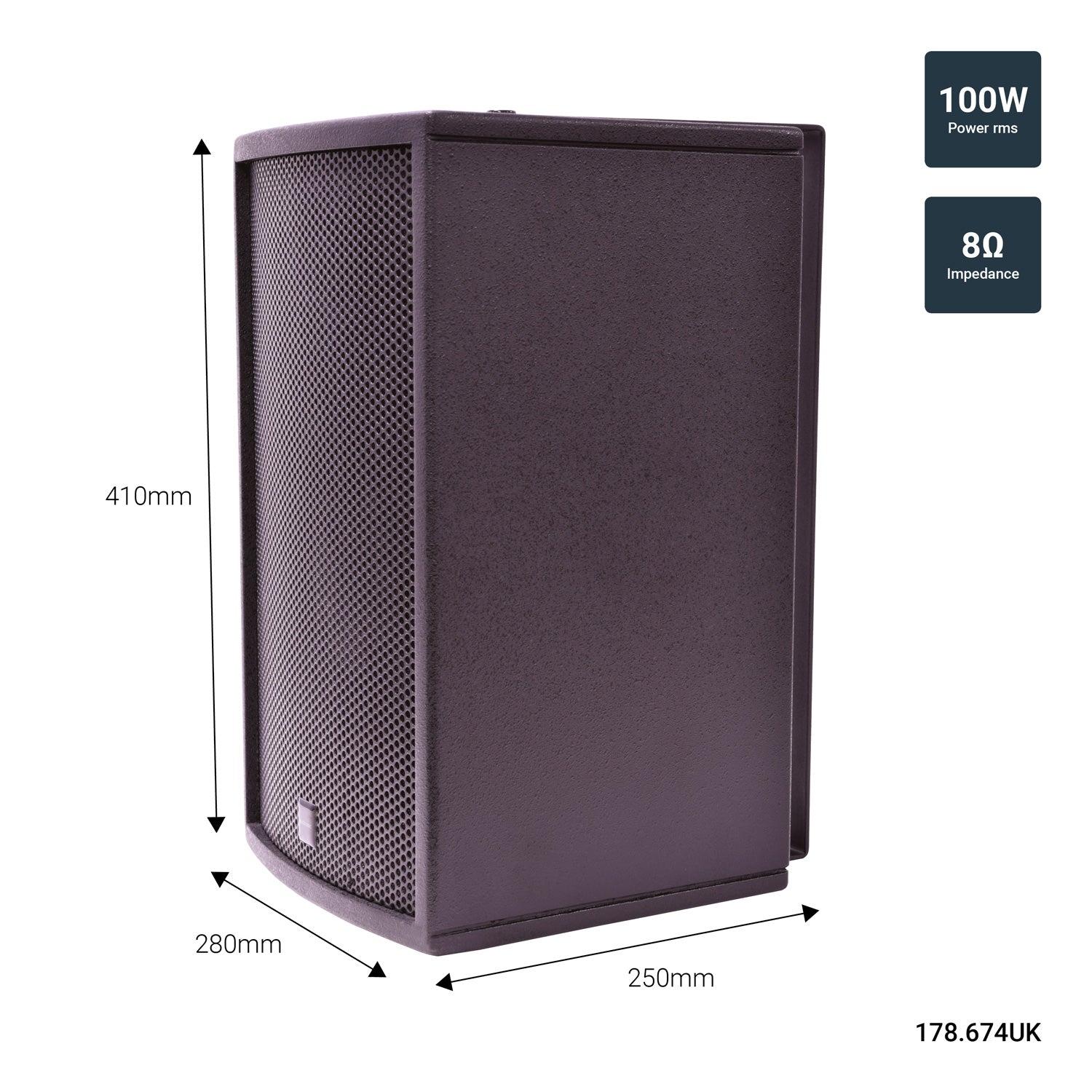 Citronic CS-810B Passive Speaker Black - view 2