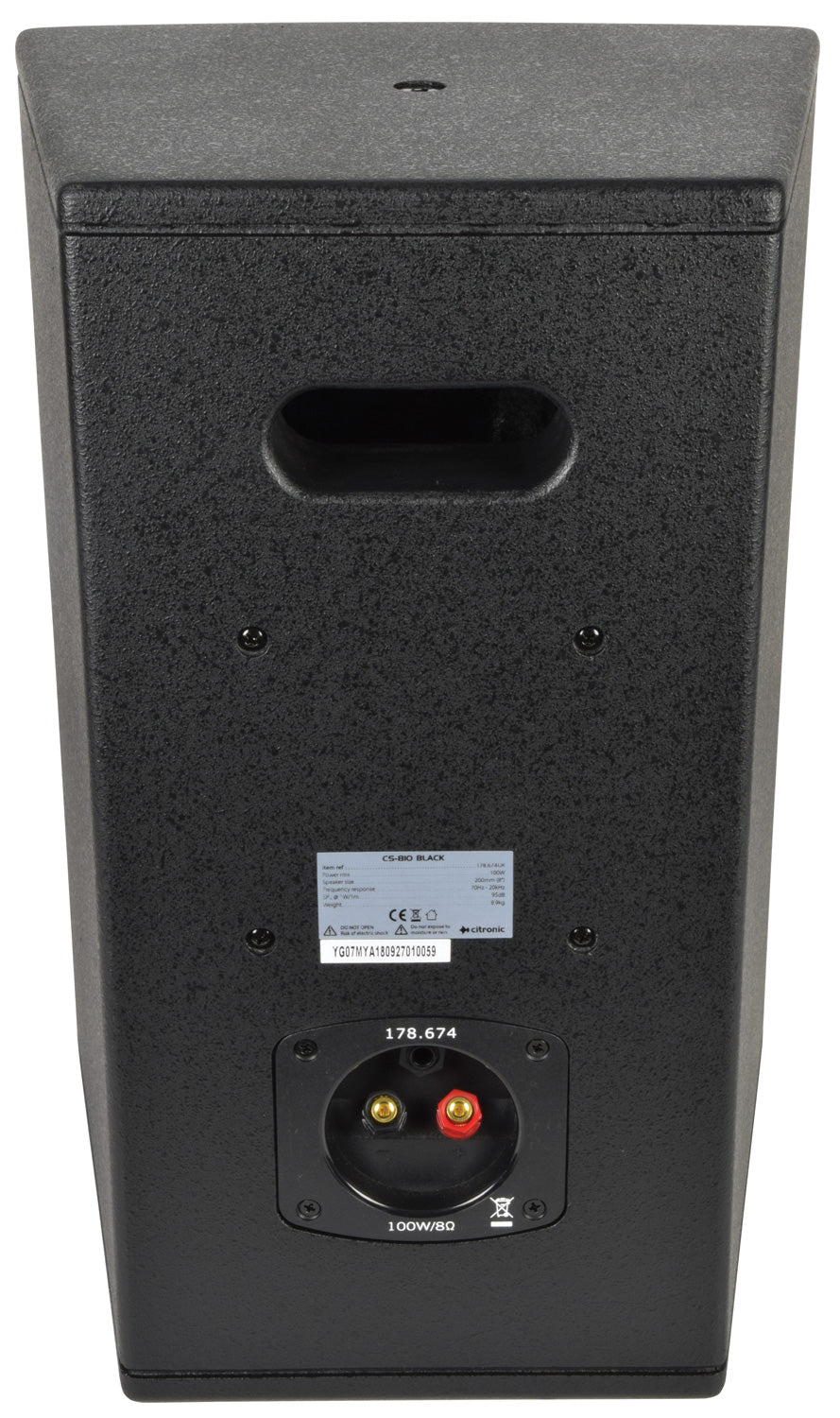 Citronic CS-810B Passive Speaker Black - view 5