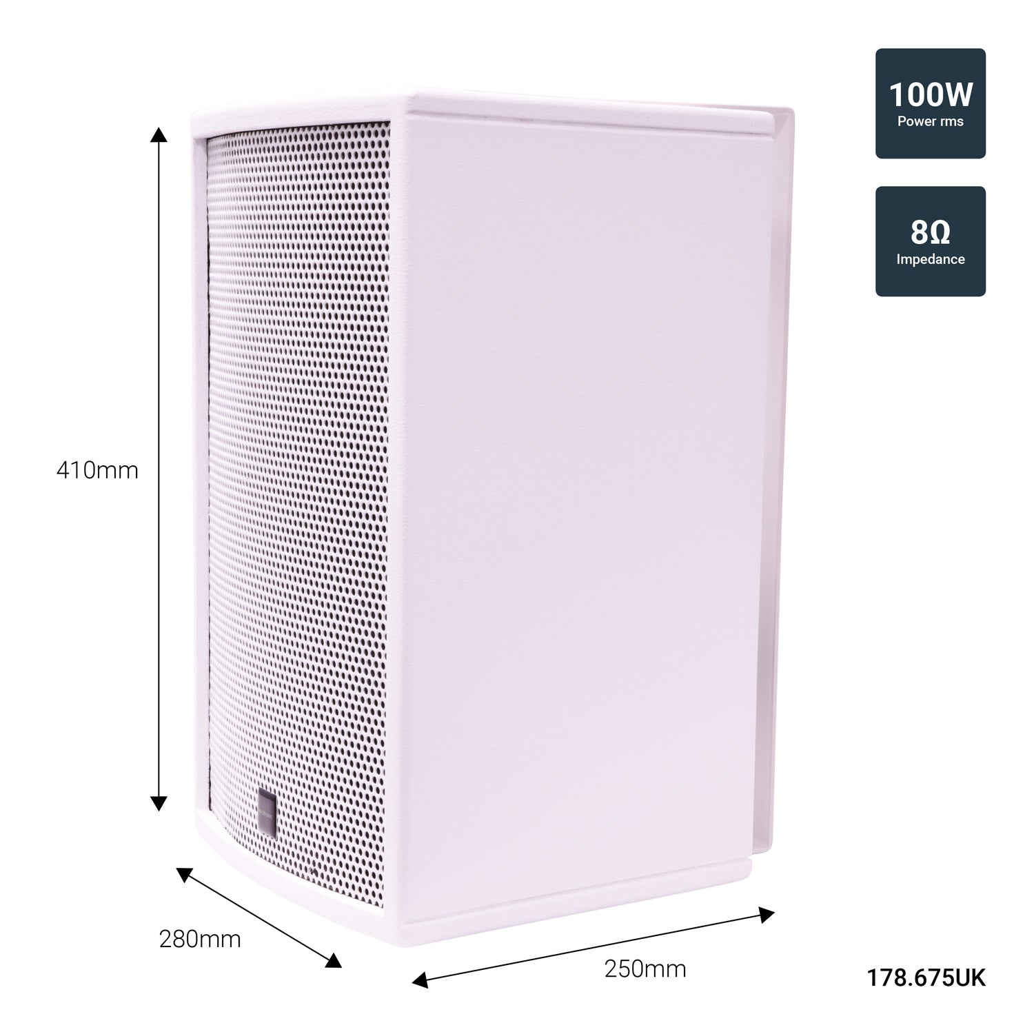 Citronic CS-810W Passive Speaker White - view 6