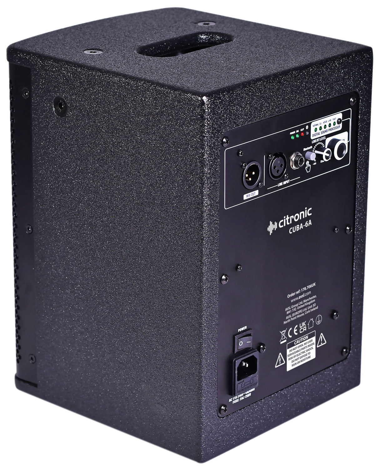 Citronic CUBA-6A Active Full Range Cabinet 100W - view 2