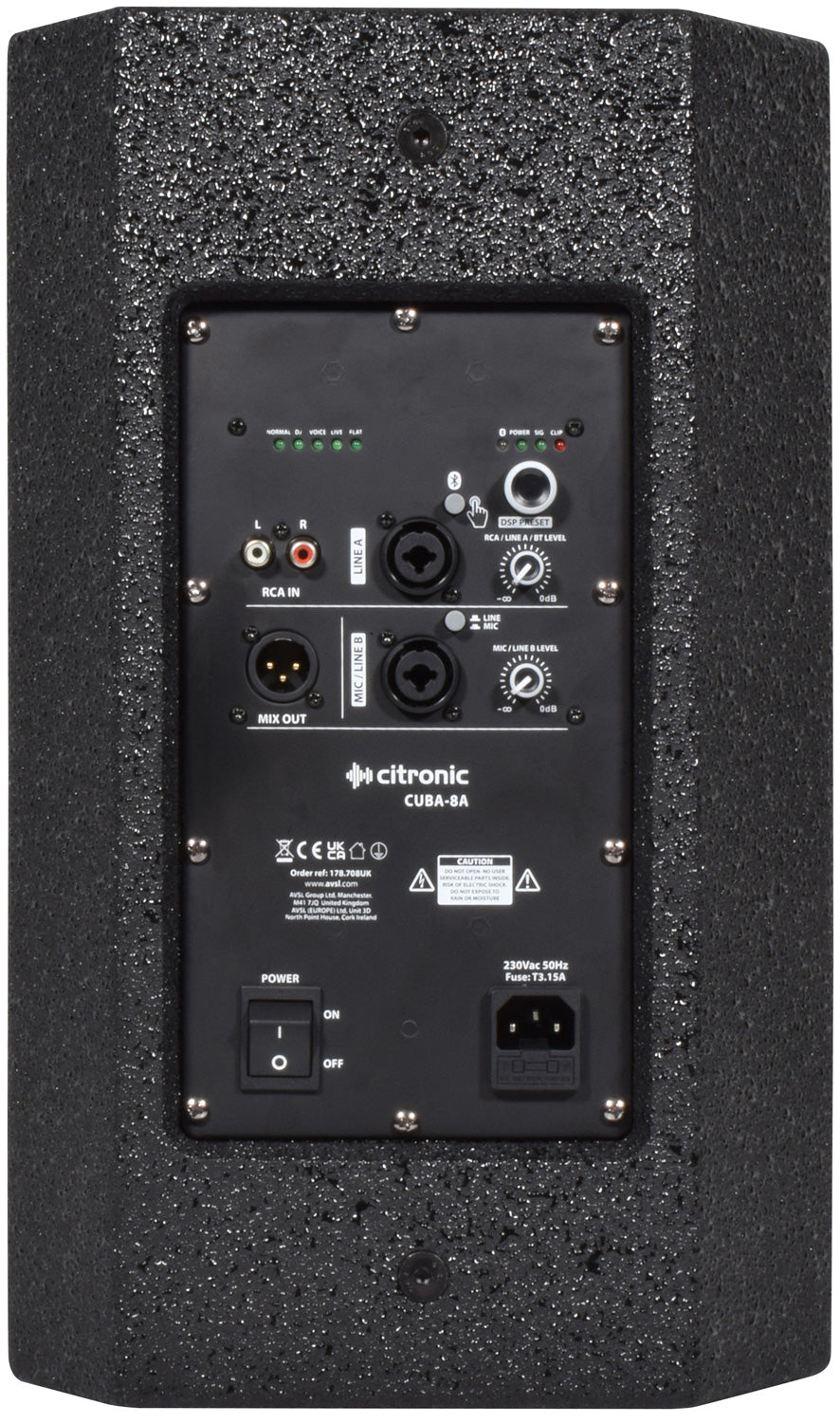 Citronic CUBA-8A Active Full-Range Cabinet 250W - view 2