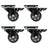Citronic Castors Set of Four for PA Cabinets 75mm
