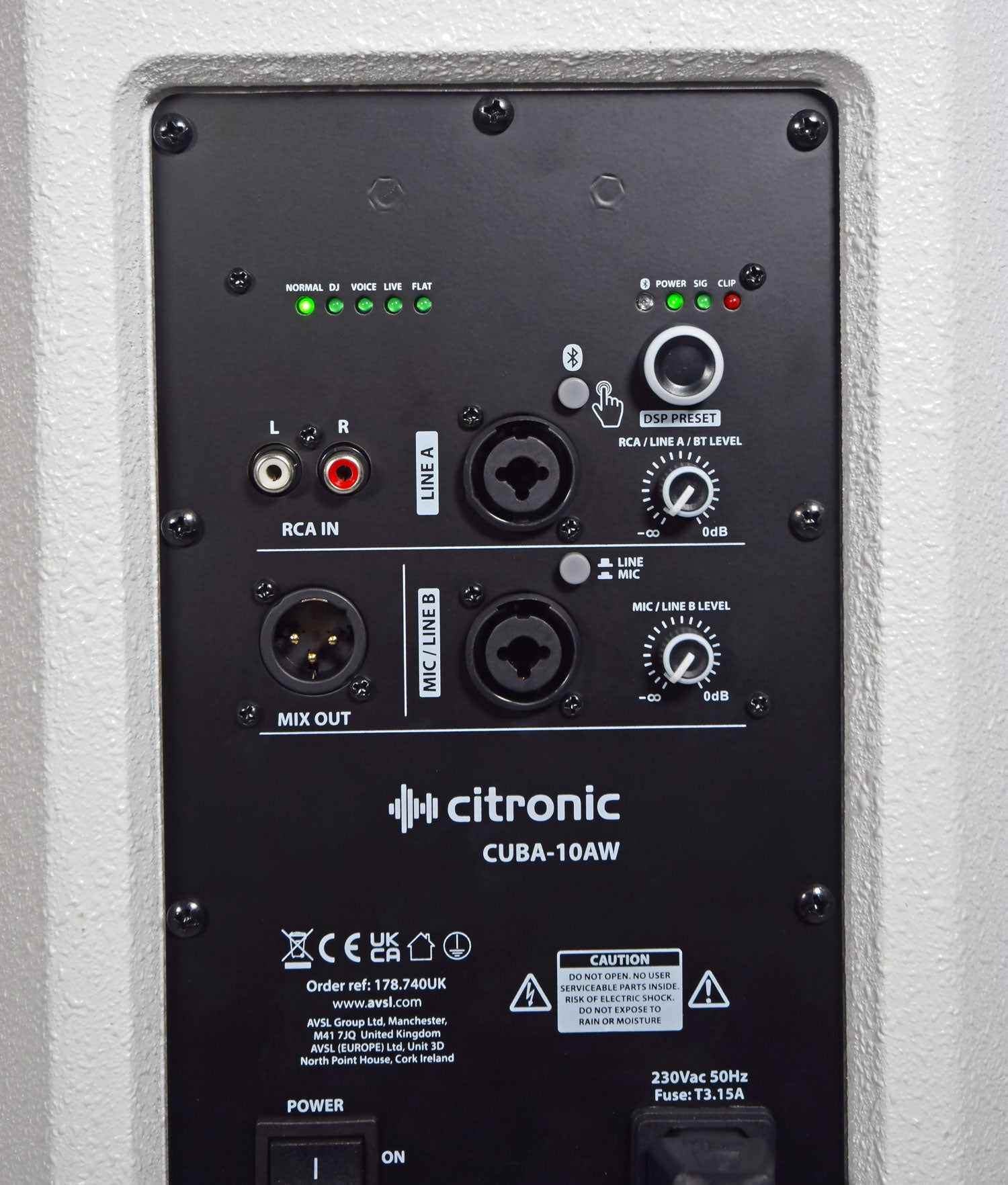 Citronic CUBA-10AW Active Full-Range Cab 270W - White - view 4