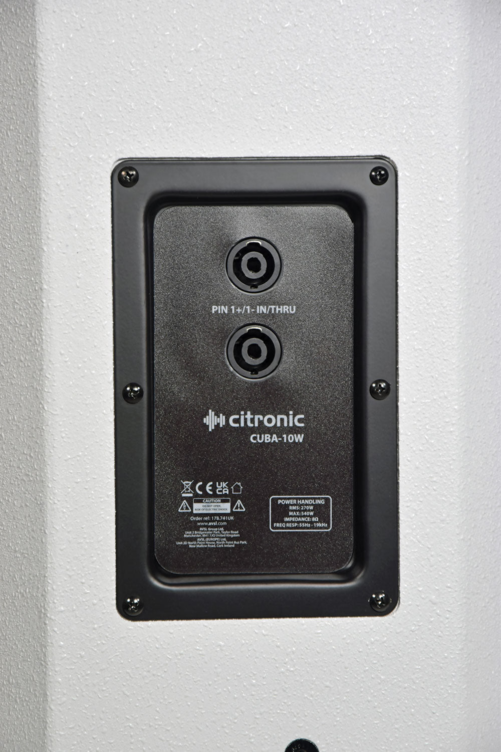 Citronic CUBA-10W Passive Full-Range Cab - White - view 7