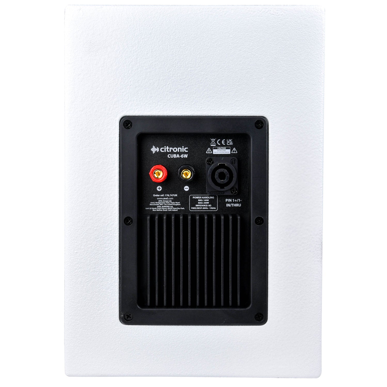 Citronic CUBA-6W Passive Full Range Cab - White - view 2
