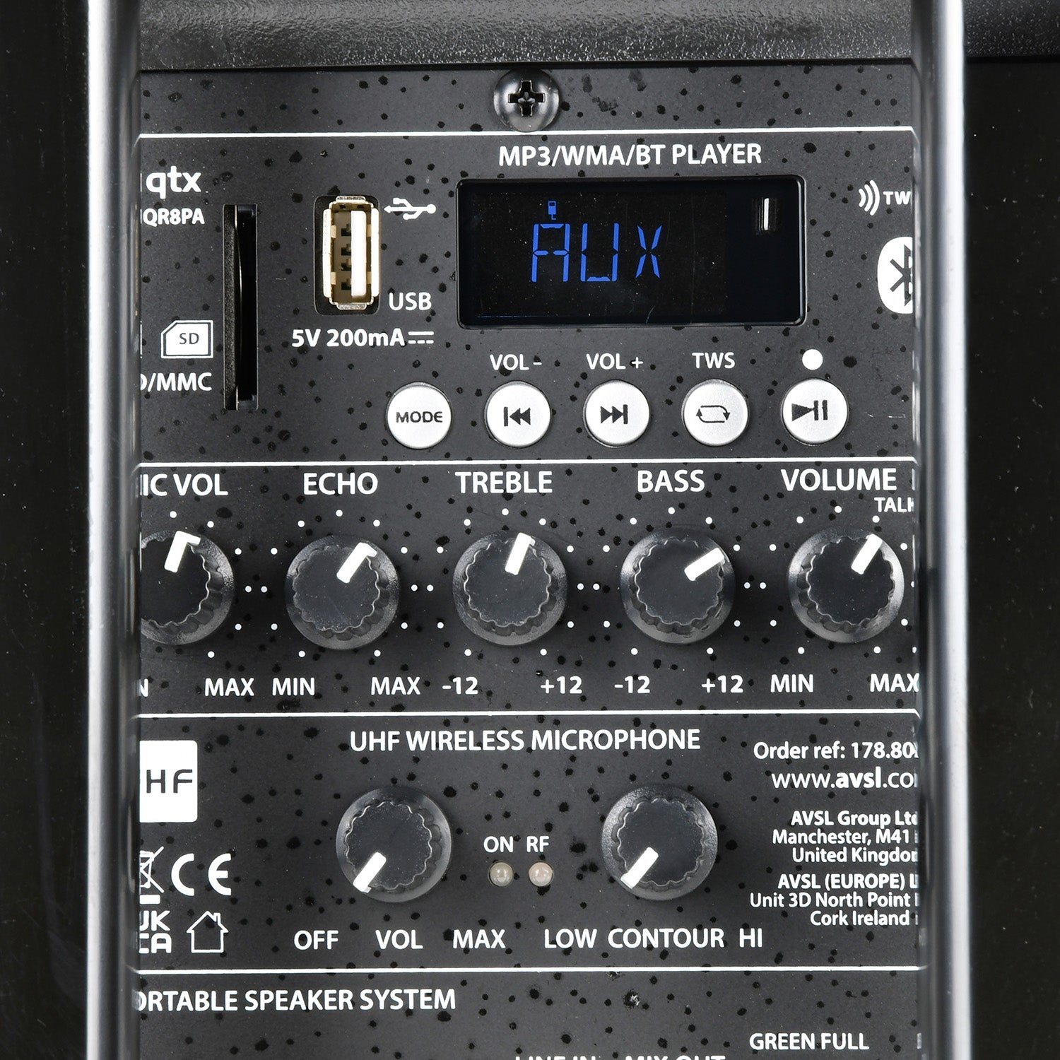 QTX QR8PA Portable PA -TWS 1 x UHF Microphone - view 7