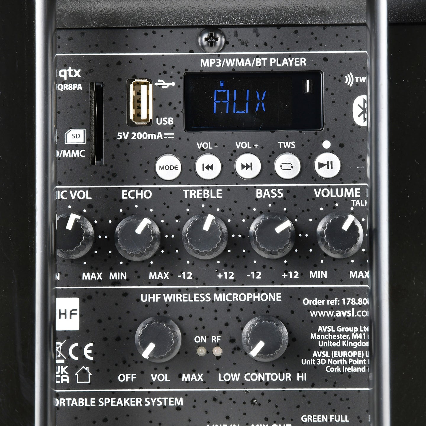 QTX QR8PA Portable PA -TWS 1 x UHF Microphone - view 7
