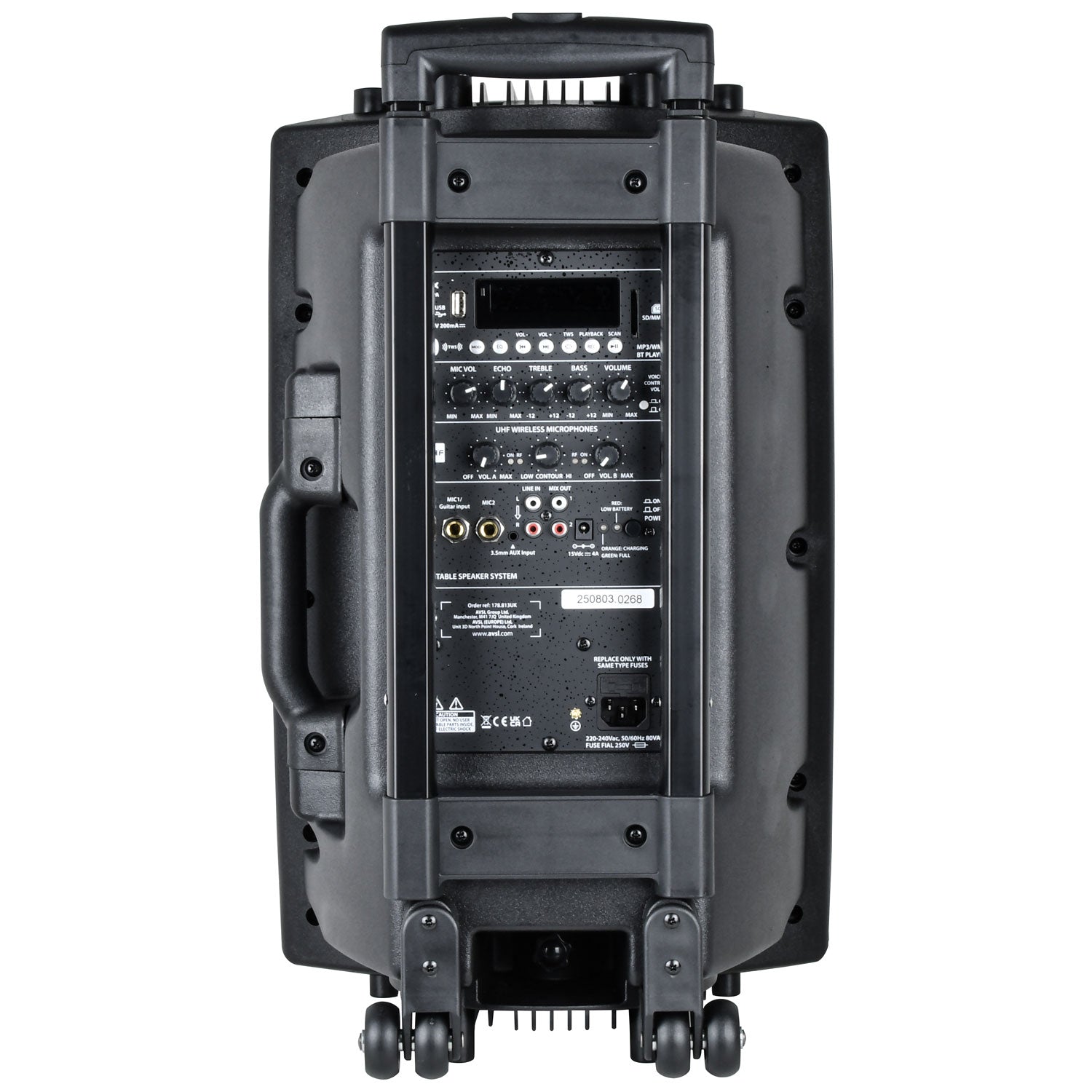 QTX QR12PA Portable PA - TWS + 2 x UHF Microphones - view 8