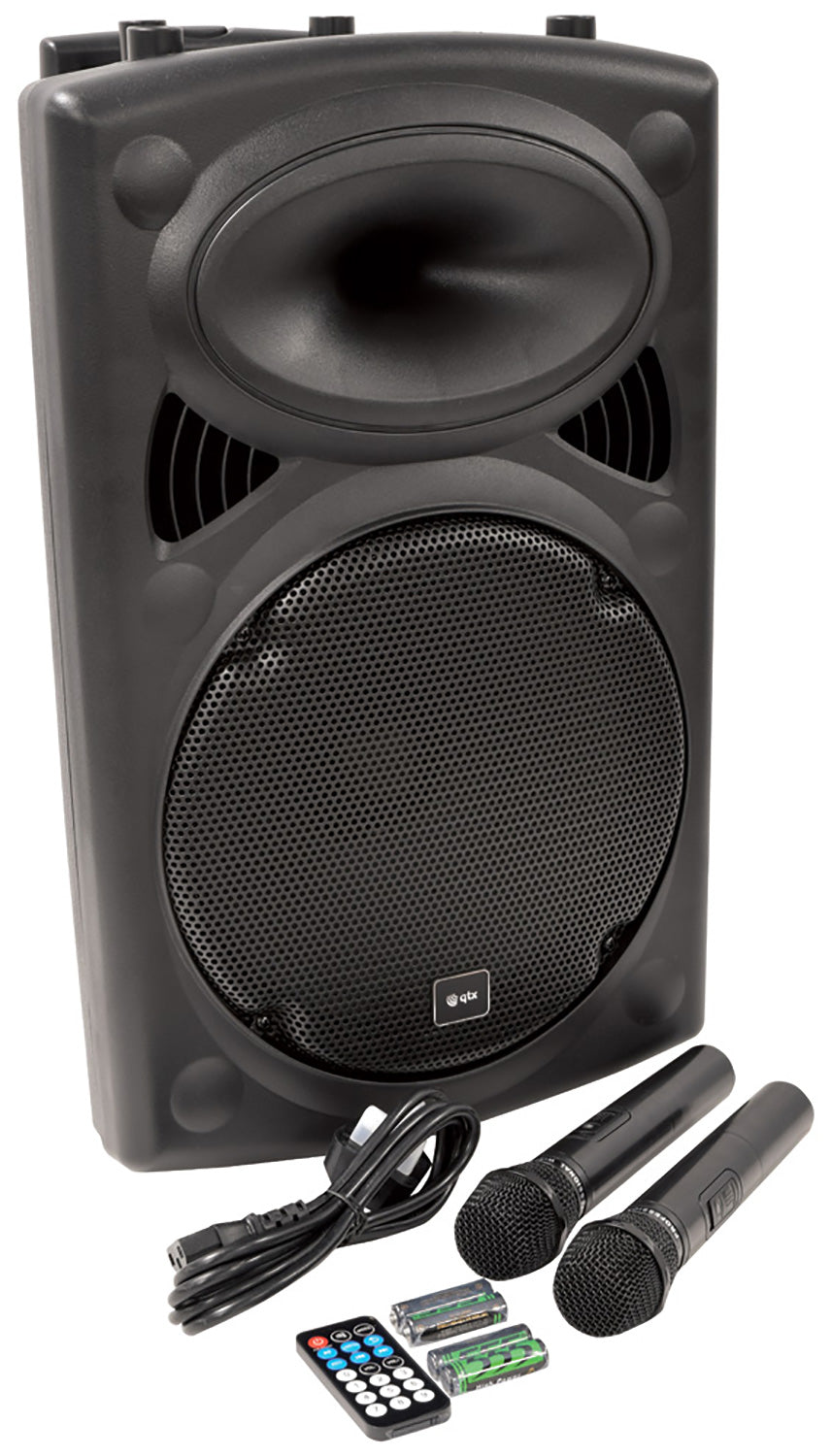 QTX QR12PA Portable PA - TWS + 2 x UHF Microphones - view 4